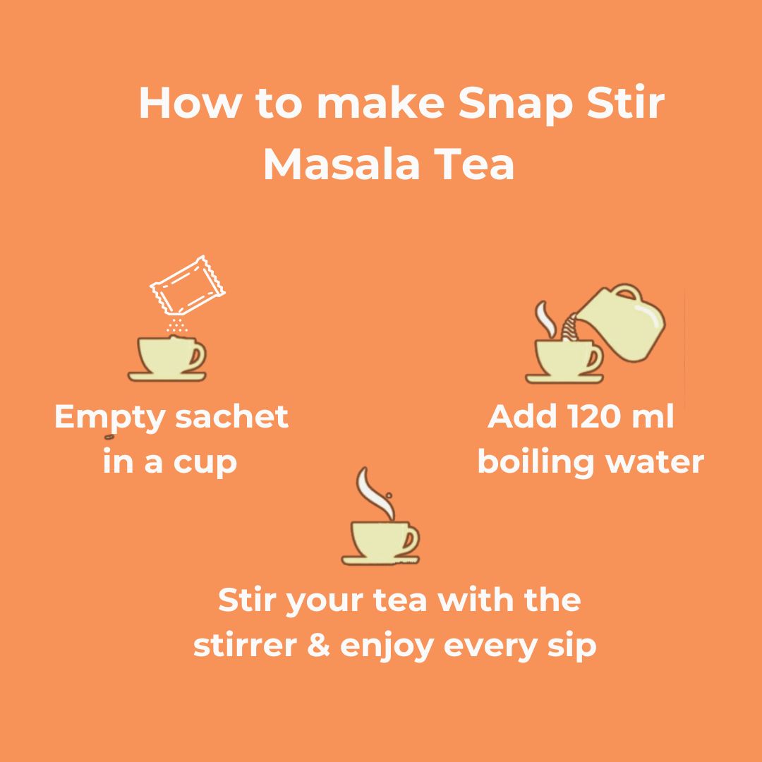 Instant Pre mixInstant Masala Tea Premix (10 sachets)Snap Stir