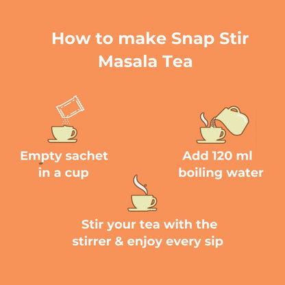 Instant Pre mixInstant Masala Tea Premix (10 sachets)Snap Stir